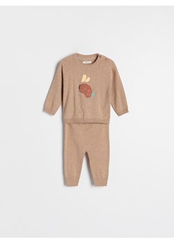 Reserved - Bawełniany komplet z nadrukiem - Brązowy ze sklepu Reserved w kategorii Odzież dla niemowląt - zdjęcie 145214940