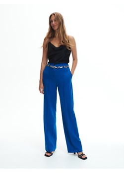 Reserved - Spodnie z kantem - Niebieski ze sklepu Reserved w kategorii Spodnie damskie - zdjęcie 145216331