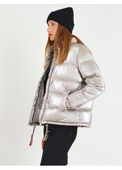 GATE Metaliczna pikowana kurtka zimowa damska 34 ze sklepu gateshop w kategorii Kurtki damskie - zdjęcie 145245950
