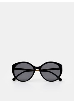 Mohito - Okulary przeciwsłoneczne ze złotym detalem - Czarny ze sklepu Mohito w kategorii Okulary przeciwsłoneczne damskie - zdjęcie 145257480