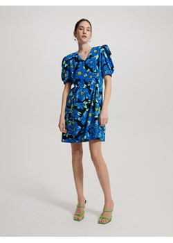 Reserved - Wzorzysta sukienka mini - Niebieski ze sklepu Reserved w kategorii Sukienki - zdjęcie 145293213