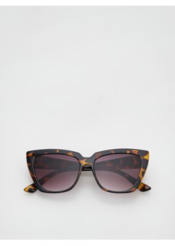 Reserved - Okulary w panterkę cat eye - Brązowy ze sklepu Reserved w kategorii Okulary przeciwsłoneczne damskie - zdjęcie 145293632