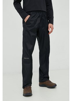 Marmot spodnie przeciwdeszczowe PreCip Eco męskie kolor czarny ze sklepu ANSWEAR.com w kategorii Spodnie męskie - zdjęcie 145311521