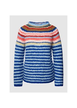 Sweter z dzianiny ze wzorem w paski model ‘JANZIR’ ze sklepu Peek&Cloppenburg  w kategorii Swetry damskie - zdjęcie 145315050