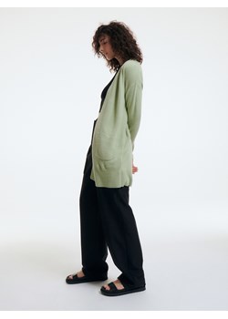 Reserved - Gładki kardigan - Zielony ze sklepu Reserved w kategorii Swetry damskie - zdjęcie 145398561