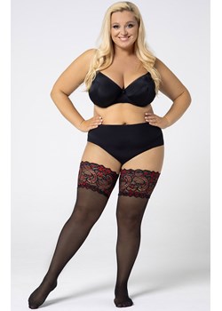 Samonośne pończochy damskie plus size Glam 30 DEN, Kolor czarny (onyx), Rozmiar 5/6, Mona Queen Size ze sklepu Intymna w kategorii Pończochy - zdjęcie 145401871