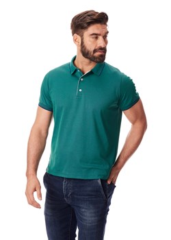 Koszulka polo zielona ze sklepu Lanieri.pl w kategorii T-shirty męskie - zdjęcie 145402501