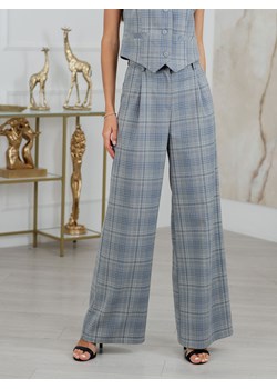 Spodnie typu palazzo w kratę Azuri ze sklepu Eye For Fashion w kategorii Spodnie damskie - zdjęcie 145407653