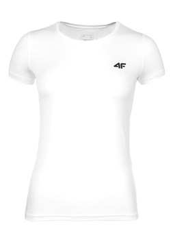 Koszulka funkcyjna damska 4F biała H4Z22 TSDF352 10S ze sklepu Desportivo w kategorii Bluzki damskie - zdjęcie 145430621