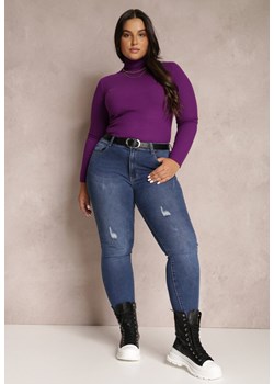 Granatowe Jeansy Skinny Push-Up Voze ze sklepu Renee odzież w kategorii Jeansy damskie - zdjęcie 145441703