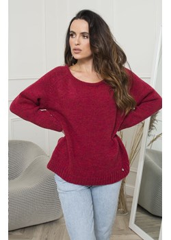 Klasyczny sweter oversize w kolorze fuksja Mirra, Kolor fuksja, Rozmiar Oversize, KAMEA ze sklepu Primodo w kategorii Swetry damskie - zdjęcie 145466401