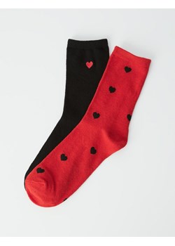 Skarpety SOCKYS 2 PACKII Czarny-Czerwony 35-38 ze sklepu Diverse w kategorii Skarpetki damskie - zdjęcie 145468070