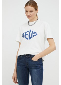 Deus Ex Machina t-shirt bawełniany kolor biały ze sklepu ANSWEAR.com w kategorii Bluzki damskie - zdjęcie 145496632