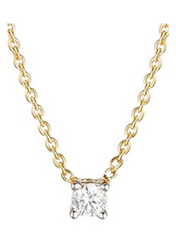 DIAMANTA Złoty naszyjnik &quot;Brillant d&apos;amour&quot; z diamentem - dł. 42 cm ze sklepu Limango Polska w kategorii Naszyjniki - zdjęcie 145509411