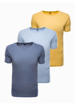 Zestaw koszulek bawełnianych 3-pak - mix V6 Z30 ze sklepu ombre w kategorii T-shirty męskie - zdjęcie 145525551