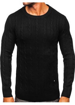 Czarny sweter męski Denley MM6021 ze sklepu Denley w kategorii Swetry męskie - zdjęcie 145753881