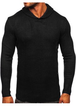 Czarny sweter męski ze stójką Denley MM6018 ze sklepu Denley w kategorii Swetry męskie - zdjęcie 145753904