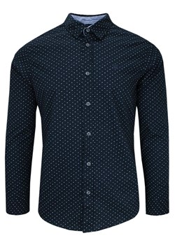 Koszula Casualowa, Granatowa w Serduszka, Bawełniana, Delikatnie Taliowana, Długi Rękaw -PAKO JEANS KSDCPJNSfocus ze sklepu JegoSzafa.pl w kategorii Koszule męskie - zdjęcie 145756054
