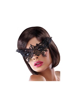 Czarna zdobiona maska na oczy bielizna damska ze sklepu Kokietki w kategorii Akcesoria do bielizny - zdjęcie 145758584
