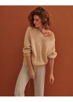 Sweter OMAR beż/melanż ze sklepu Anataka w kategorii Swetry damskie - zdjęcie 145764903