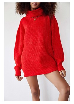 Lycalia Sweter w kolorze czerwonym ze sklepu Limango Polska w kategorii Swetry damskie - zdjęcie 145830511