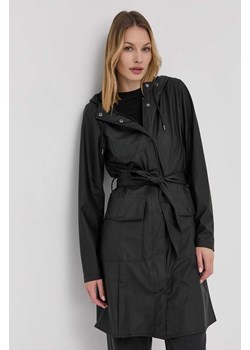 Rains kurtka 18130 Curve Jacket damska kolor czarny przejściowa 18130.01-Black ze sklepu ANSWEAR.com w kategorii Płaszcze damskie - zdjęcie 145832200