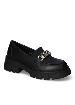 Mokasyny Sergio Leone BT199 Czarne PU ze sklepu Arturo-obuwie w kategorii Mokasyny damskie - zdjęcie 145833241