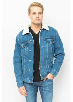 kurtka jeansowa męska pepe jeans pm402628hi7 granatowa ze sklepu Royal Shop w kategorii Kurtki męskie - zdjęcie 145838103