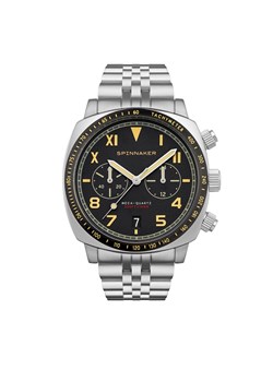 Zegarek Spinnaker - Hull California Chrono SP-5092-11 Silver/Black ze sklepu eobuwie.pl w kategorii Zegarki - zdjęcie 145856562