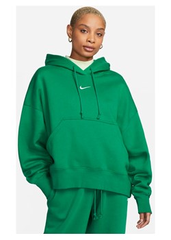 Damska bluza z kapturem o kroju over-oversize Nike Sportswear Phoenix Fleece - Zieleń ze sklepu Nike poland w kategorii Bluzy damskie - zdjęcie 145918184