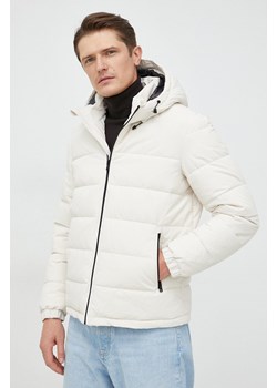 Sisley kurtka męska kolor beżowy zimowa ze sklepu ANSWEAR.com w kategorii Kurtki męskie - zdjęcie 145920763