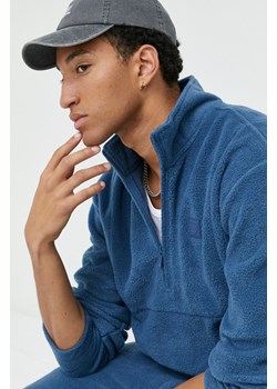 Brixton bluza męska kolor turkusowy gładka ze sklepu ANSWEAR.com w kategorii Bluzy męskie - zdjęcie 145922691