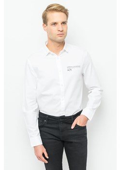 koszula męska armani exchange 6lzc17 znwwz biała ze sklepu Royal Shop w kategorii Koszule męskie - zdjęcie 145986201