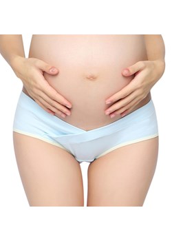 Ciążowe figi - Beżowy / S ze sklepu Valetta.pl w kategorii Bielizna ciążowa - zdjęcie 146018221