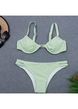 Miętowy strój kąpielowy dwuczęściowy - Zielony / S ze sklepu Valetta.pl w kategorii Stroje kąpielowe - zdjęcie 146018464