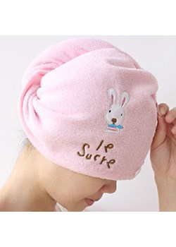 Ręcznik na włosy z króliczkiem - Różowy / Uniwersalny ze sklepu Valetta.pl w kategorii Ręczniki - zdjęcie 146024881