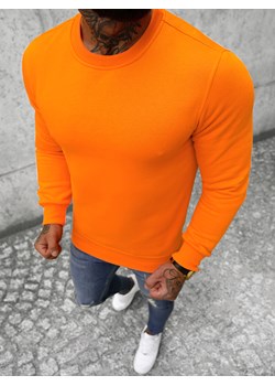 Bluza męska pomarańczowa OZONEE JS/2001-10Z ze sklepu ozonee.pl w kategorii Bluzy męskie - zdjęcie 146028570