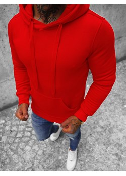 Bluza męska z kapturem czerwona OZONEE JS/2009Z ze sklepu ozonee.pl w kategorii Bluzy męskie - zdjęcie 146028591