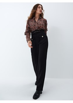 Mohito - Spodnie z rozszerzaną nogawką - Czarny ze sklepu Mohito w kategorii Spodnie damskie - zdjęcie 146079243