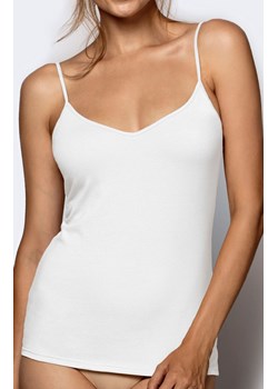 Koszulka damska na wąskich ramiączkach BLV-197, Kolor biały, Rozmiar 2XL, ATLANTIC ze sklepu Intymna w kategorii Podkoszulki i halki - zdjęcie 146111120
