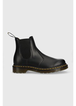 Dr. Martens sztyblety skórzane 2976 Ys damskie kolor czarny na płaskim obcasie 22227001-black ze sklepu ANSWEAR.com w kategorii Workery damskie - zdjęcie 146165152