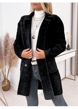 płaszcz alpaka torrance czarny one size ze sklepu UBRA w kategorii Płaszcze damskie - zdjęcie 146185340