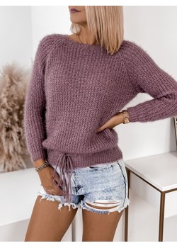 sweter estela liliowy one size ze sklepu UBRA w kategorii Swetry damskie - zdjęcie 146185840