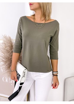 BLUZKA HOPE KHAKI UNI ze sklepu UBRA w kategorii Bluzki damskie - zdjęcie 146186593