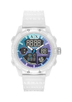 Armani Exchange zegarek męski kolor transparentny ze sklepu ANSWEAR.com w kategorii Zegarki - zdjęcie 146254834