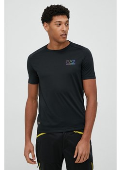 EA7 Emporio Armani t-shirt męski kolor czarny ze sklepu ANSWEAR.com w kategorii T-shirty męskie - zdjęcie 146256712