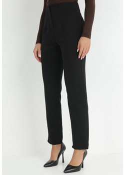 Czarne Spodnie Cygaretki High Waist Caphe ze sklepu Born2be Odzież w kategorii Spodnie damskie - zdjęcie 146334992
