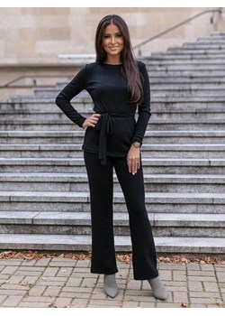 Spodnie Marina Czarne ze sklepu Lisa Mayo w kategorii Spodnie damskie - zdjęcie 146366930