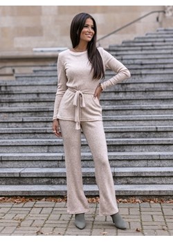 Spodnie Marina Beżowe ze sklepu Lisa Mayo w kategorii Spodnie damskie - zdjęcie 146366951