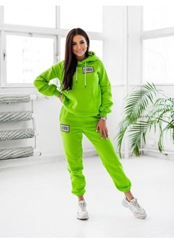 Spodnie Coco Label Zielone ze sklepu Lisa Mayo w kategorii Spodnie damskie - zdjęcie 146369473